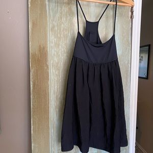 Black Nanushka babydoll dress